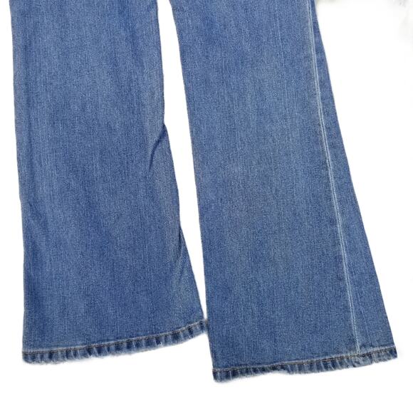 Studded Bootcut Jeans MK Michael Kors Size 2 Stretch Denim Embellished Pockets - Picture 9 of 11